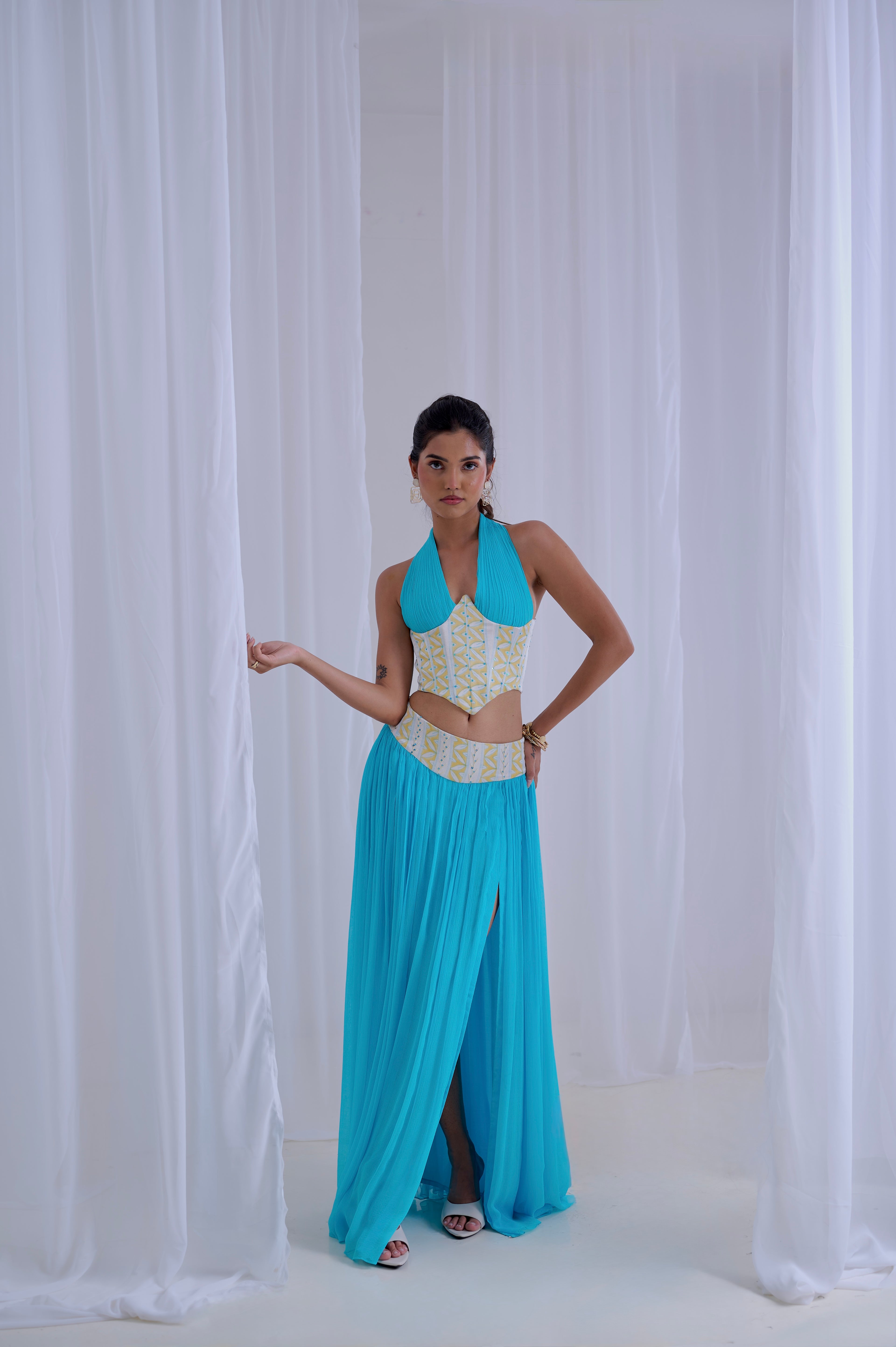 Firoza Sehraab Set