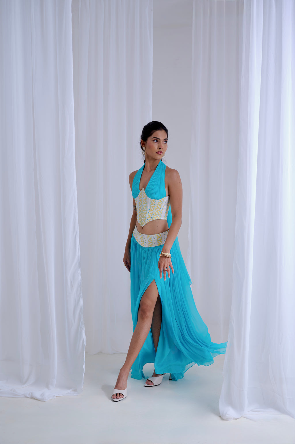 Firoza Sehraab Set