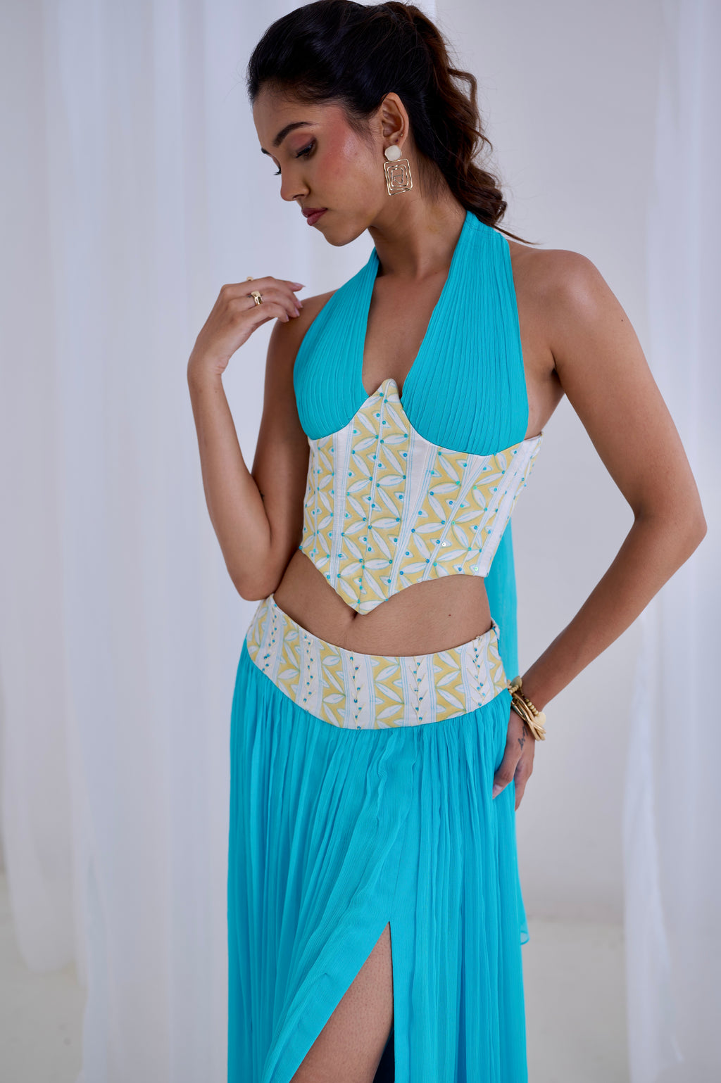 Firoza Sehraab Set