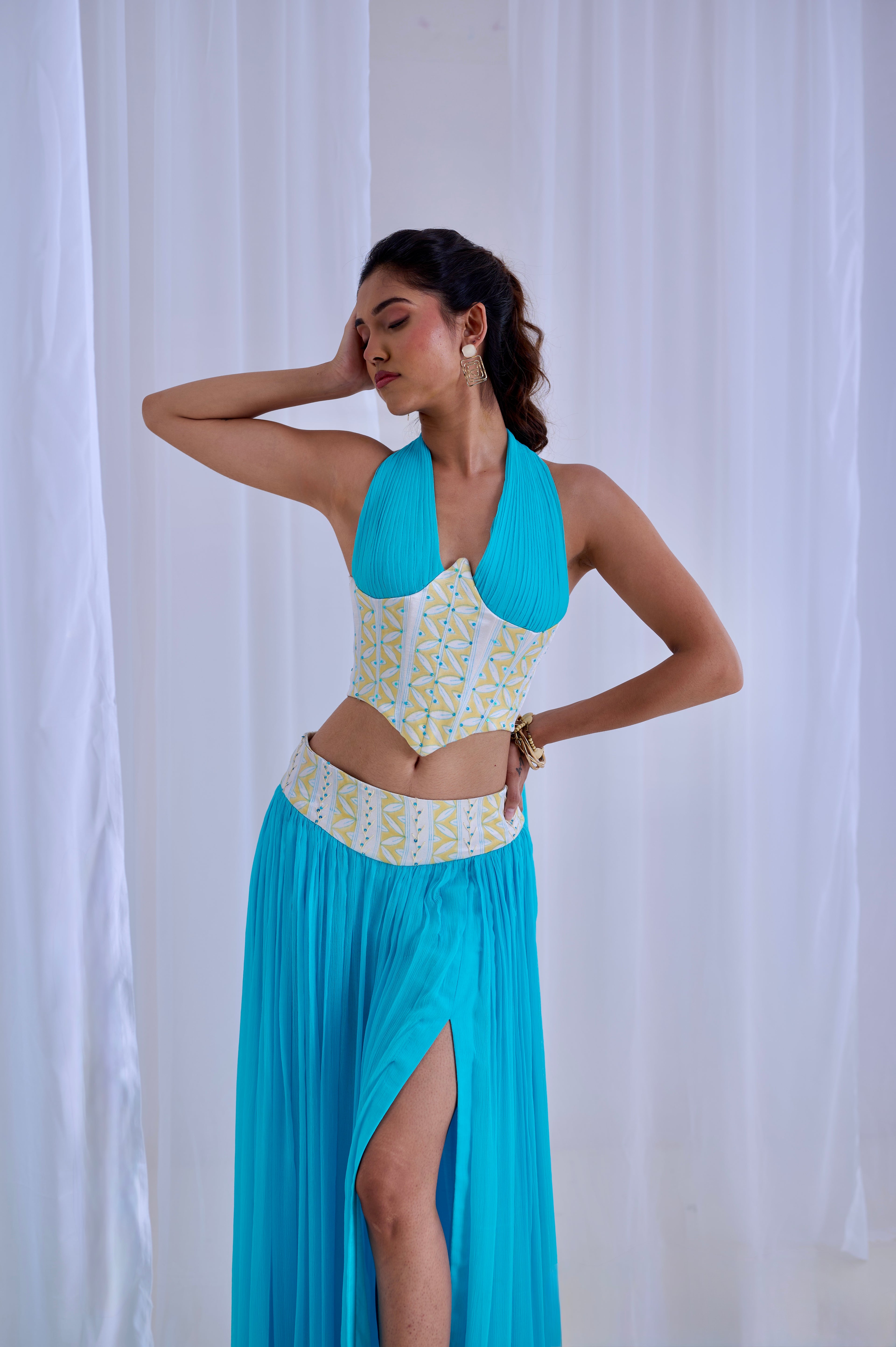 Firoza Sehraab Set